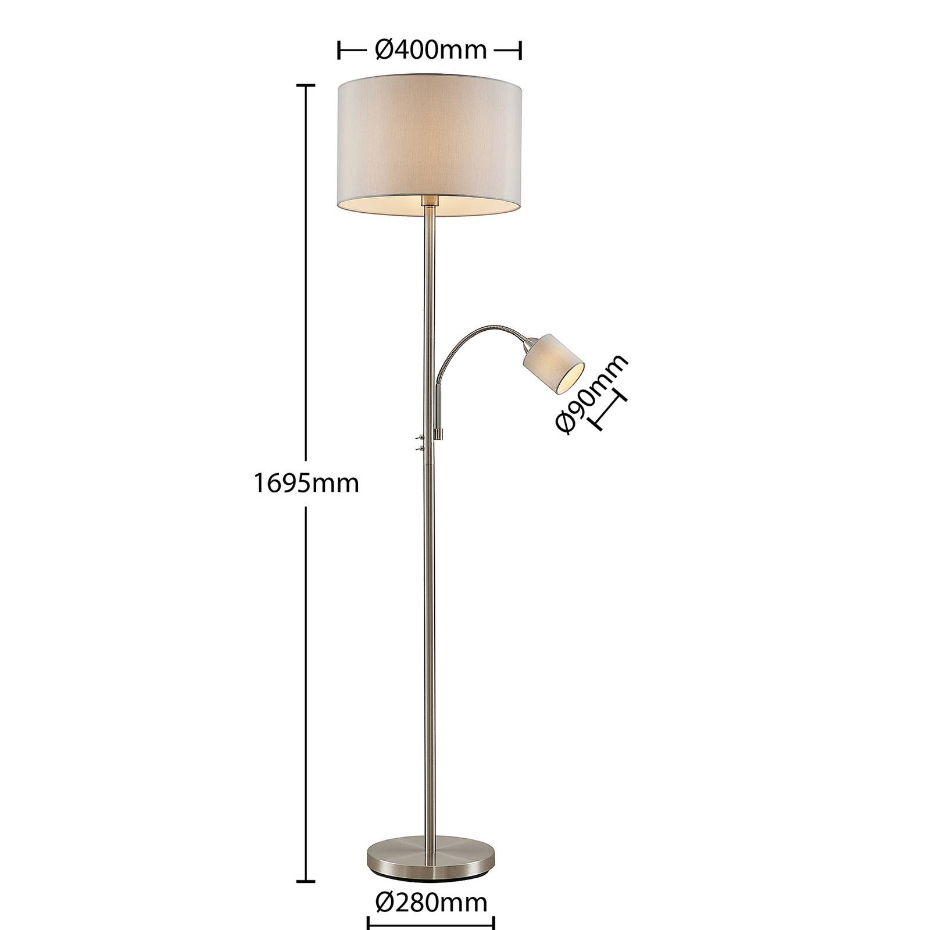 Lampadaire en métal moderne, Colima