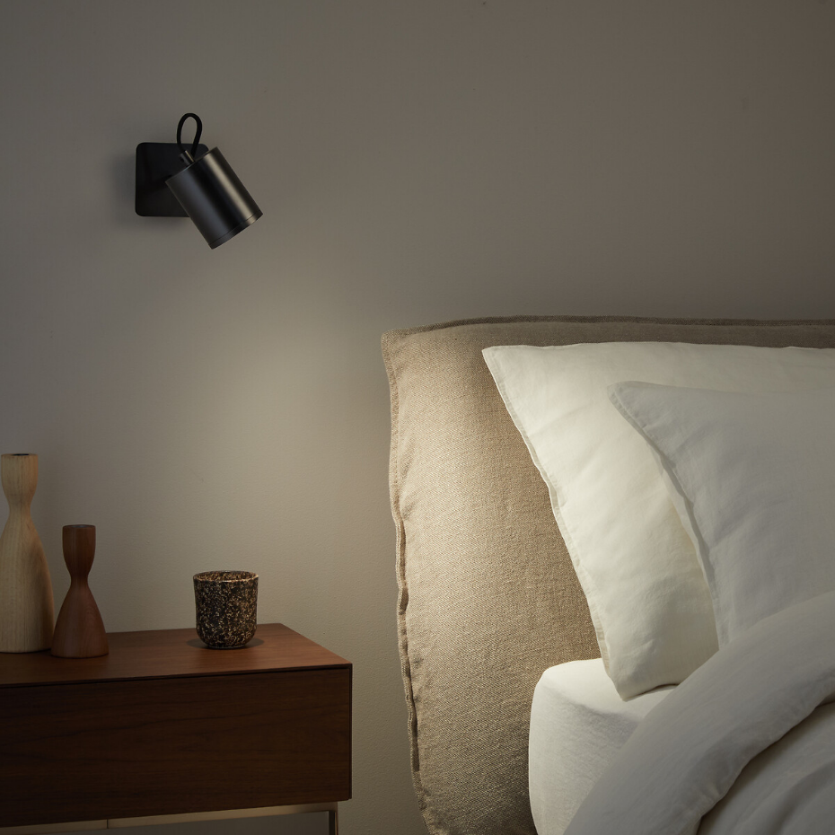 Applique spot orientable graphite, Girevole
