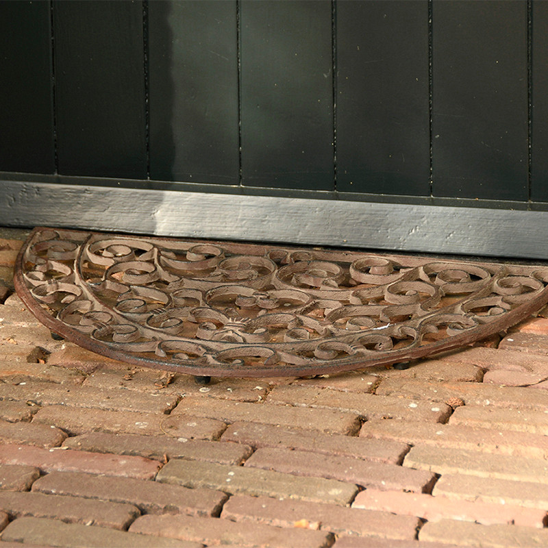 Paillasson Demi-rond En Fonte Ajouré 69 Cm