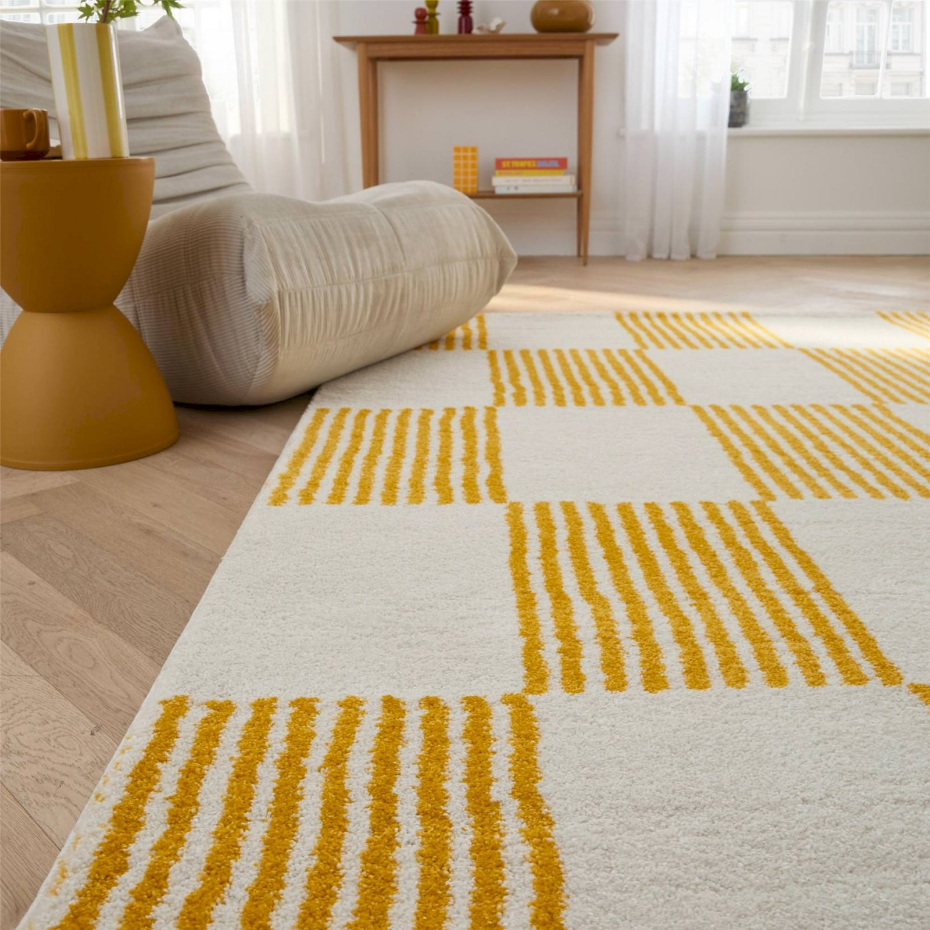 Tapis rectangulaire en polypropylène Groovy