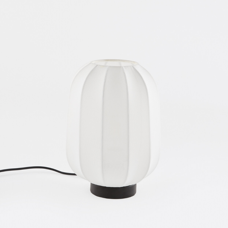 Lampe à poser métal fer et maille, Aldo