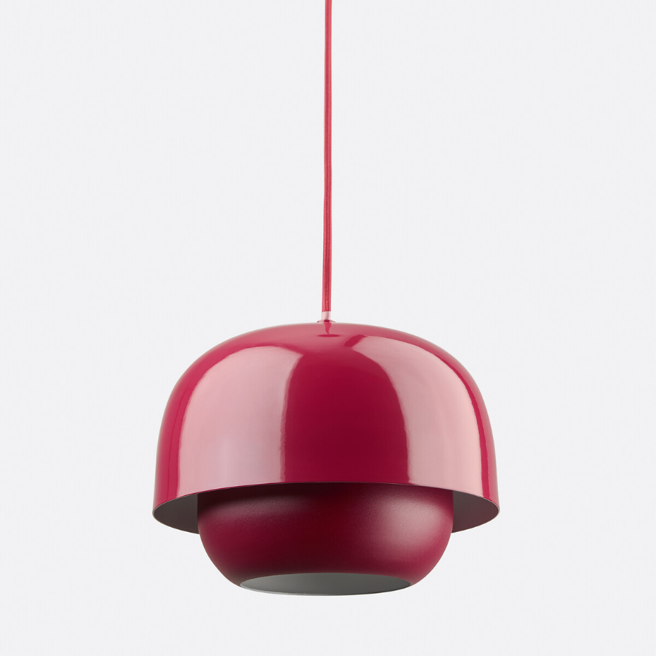Suspension en métal fer coloré Ø21,4 cm, Kinoko