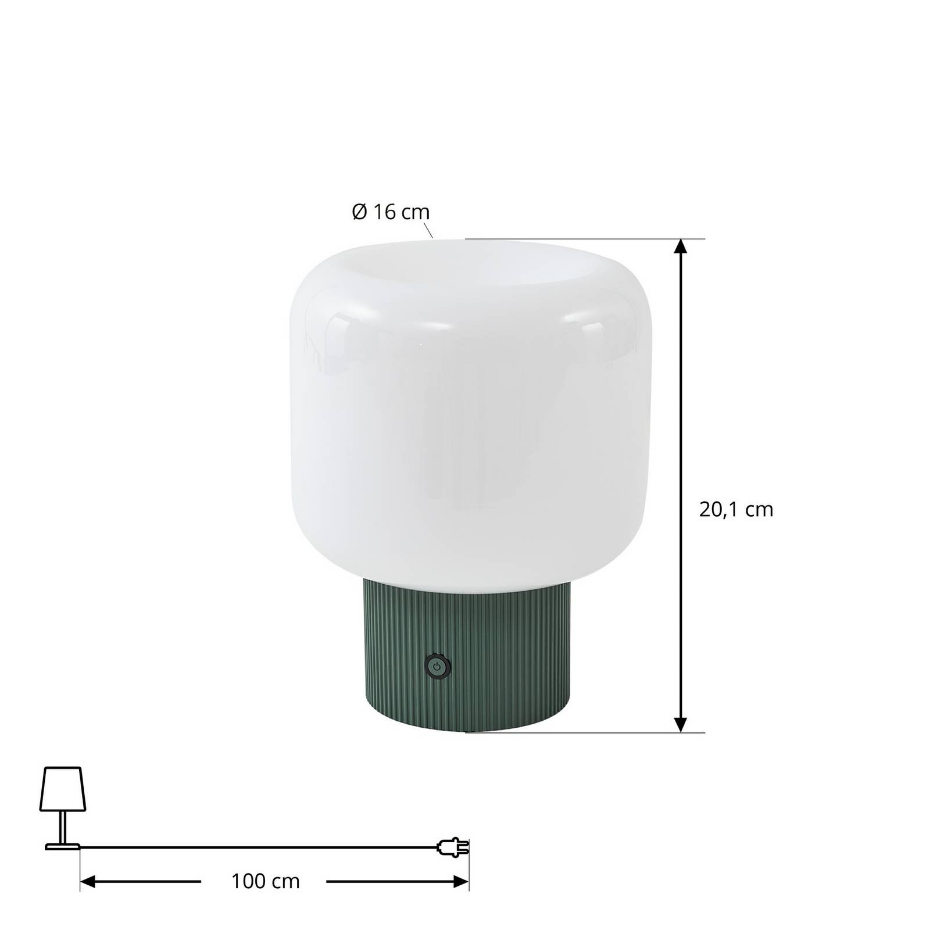 Lampe à poser en verre moderneLED