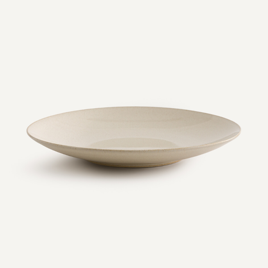 Lot de 4 assiettes plates en grès émaillé, BENN