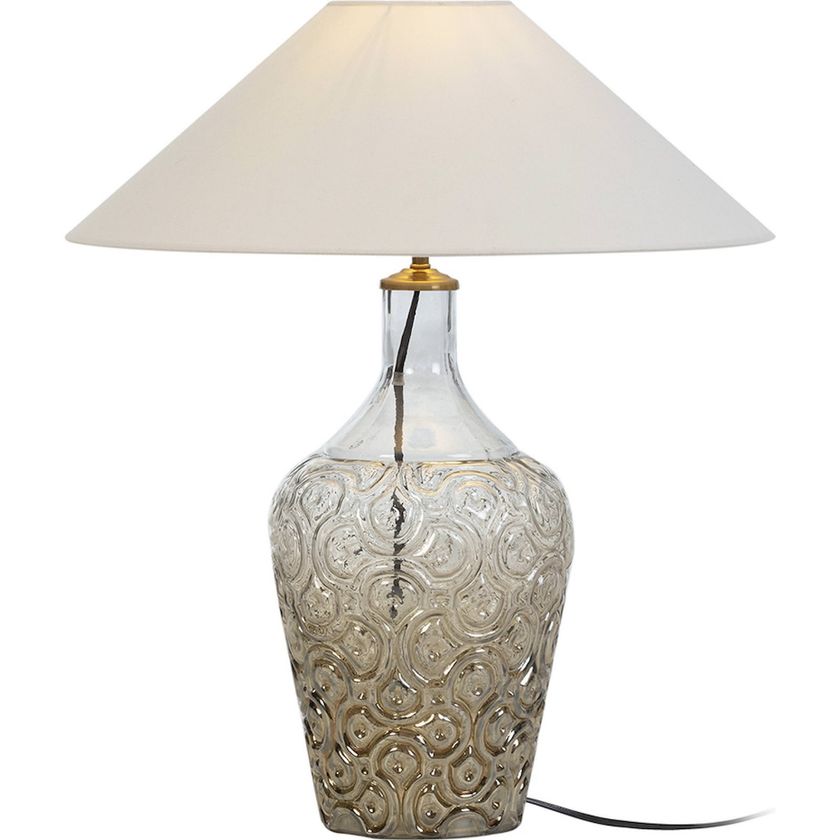 Lampe de table en verre rond style contemporain
