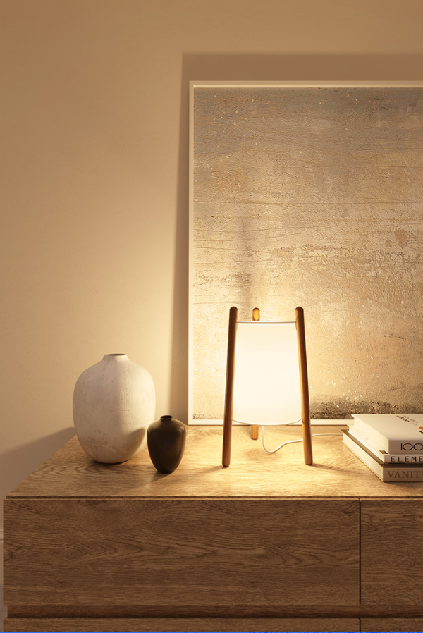 Lampe design en bois , WOODY