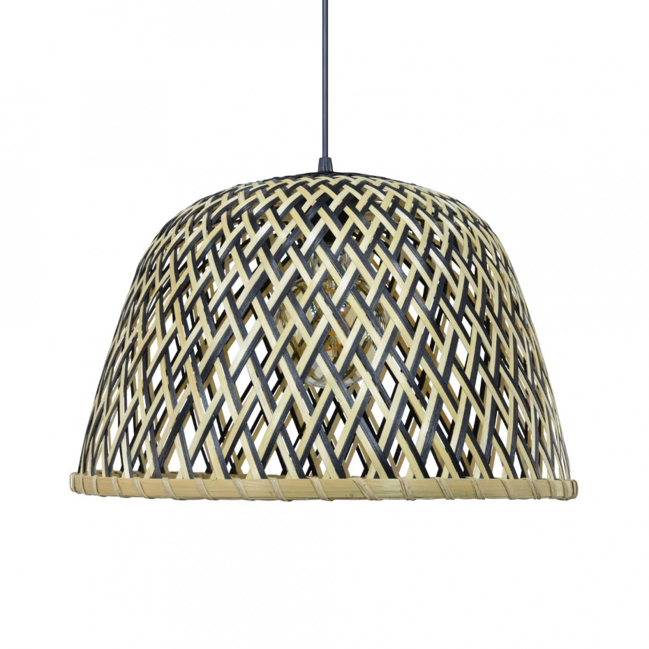 Suspension en bambou bicolore, LINELLE