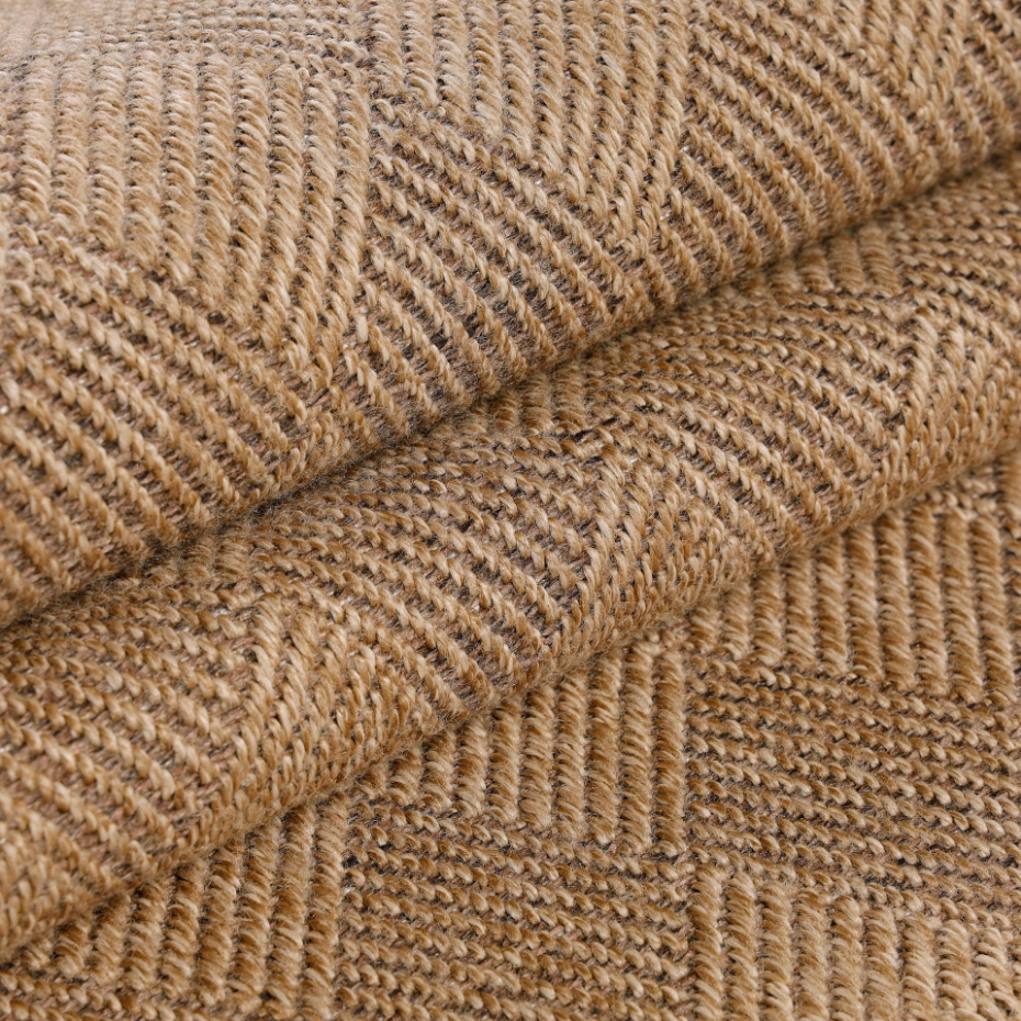 Tapis intérieur extérieur aspect jute chevron DHAKA