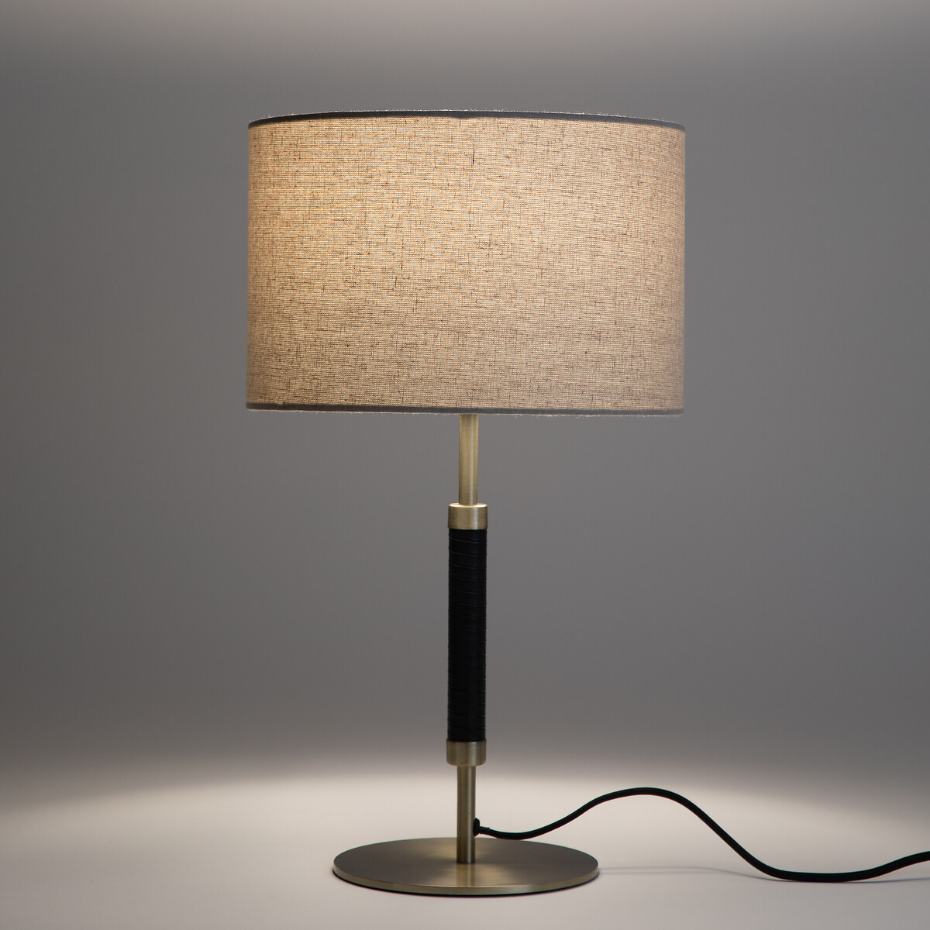 Lampe métal, laiton et lin, Jihana
