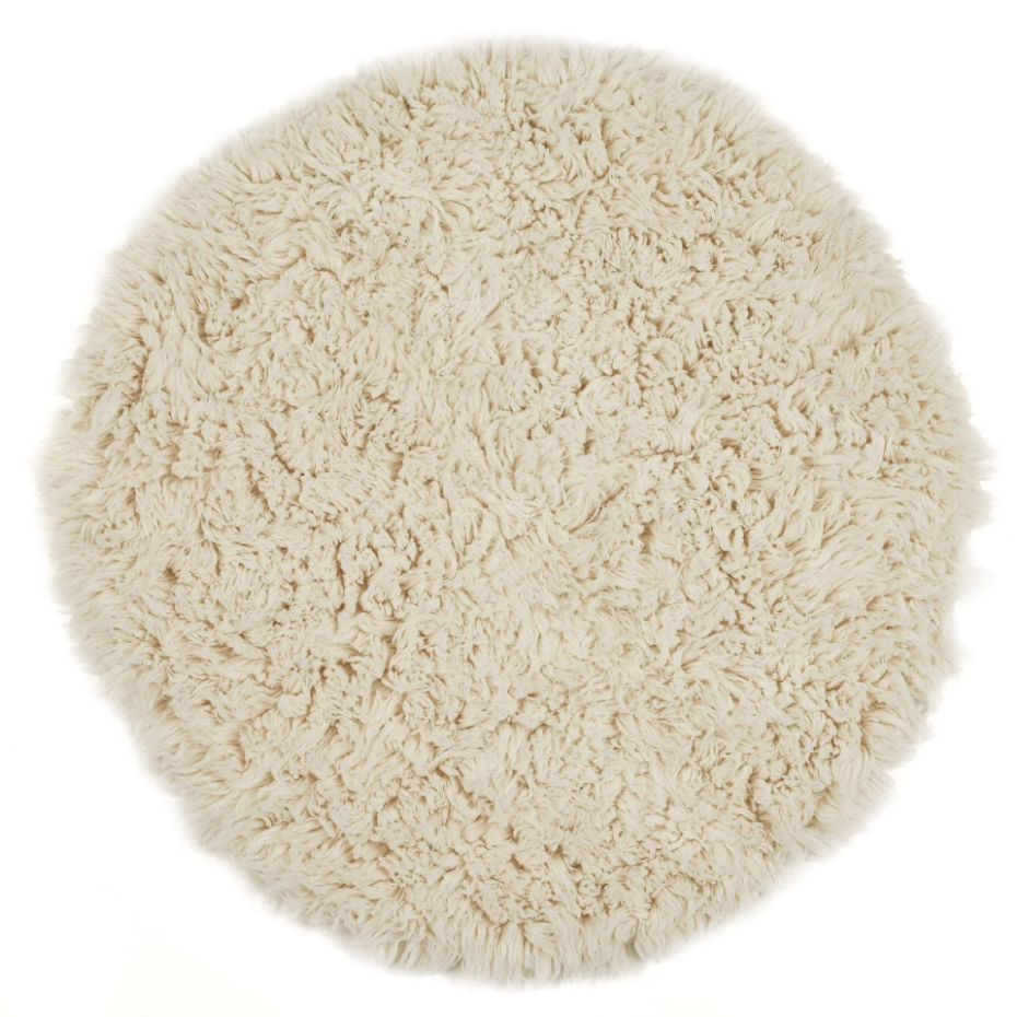 Tapis grec flokati original en laine tissé main épaisse - Flokos 2450