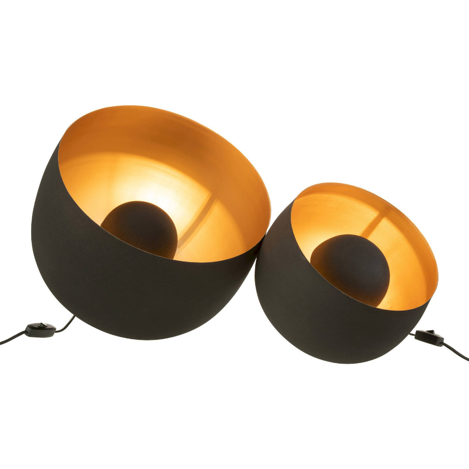 Lampe de salon ronde en métal