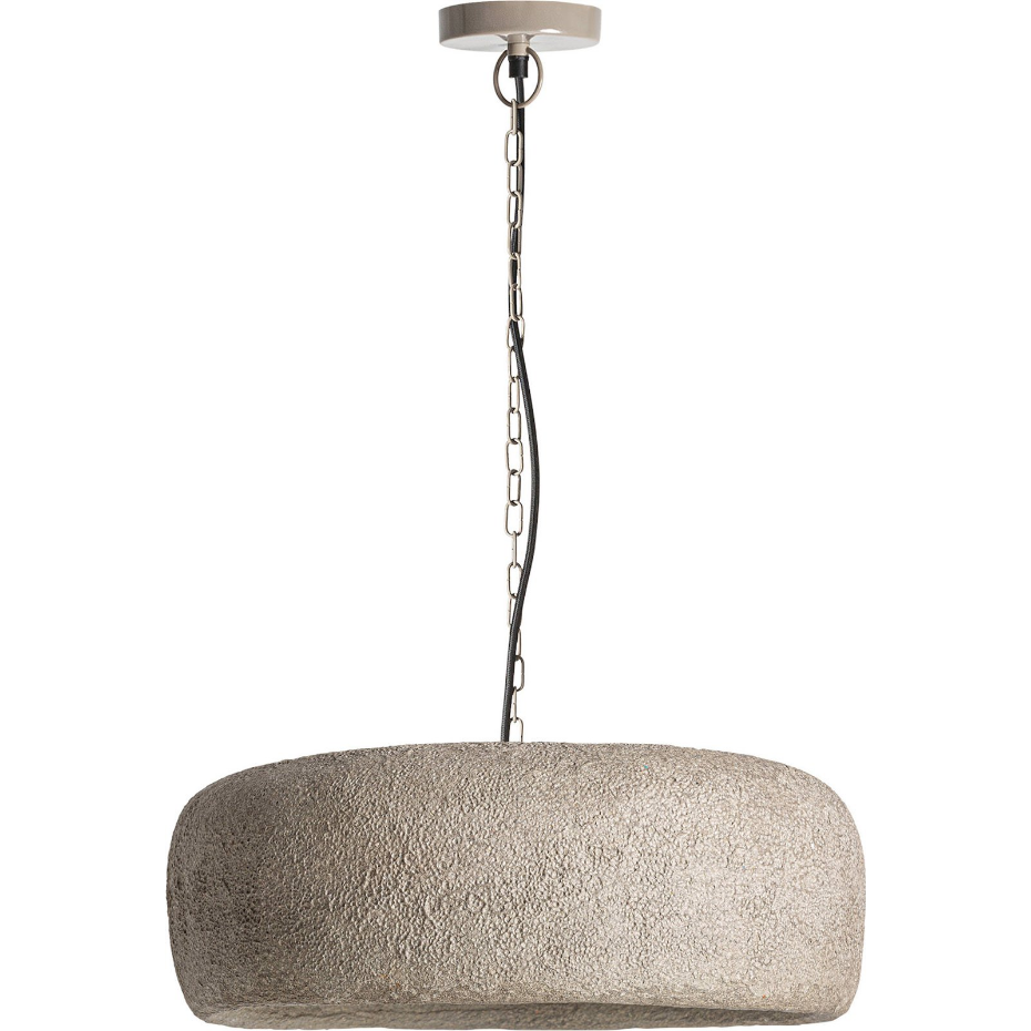 Suspension contemporaine en papier mâché finition sablée