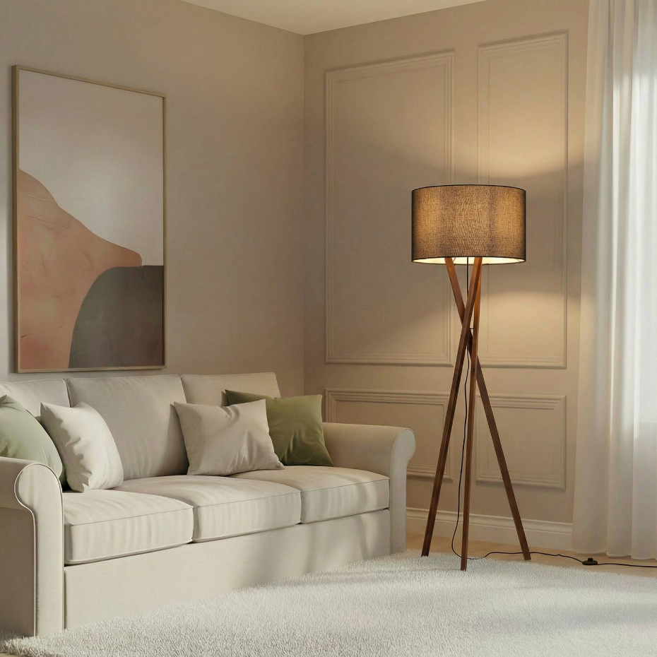 Lampadaire en textile scandinave, Auriane