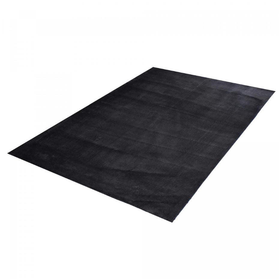 Tapis LYN10 LAVABLE uni, tapis shaggy à longs poils