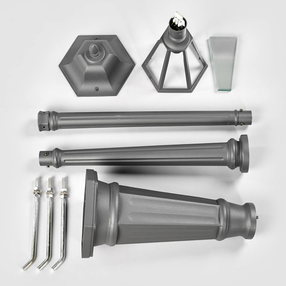 Lampadaire extérieur en aluminium moderne