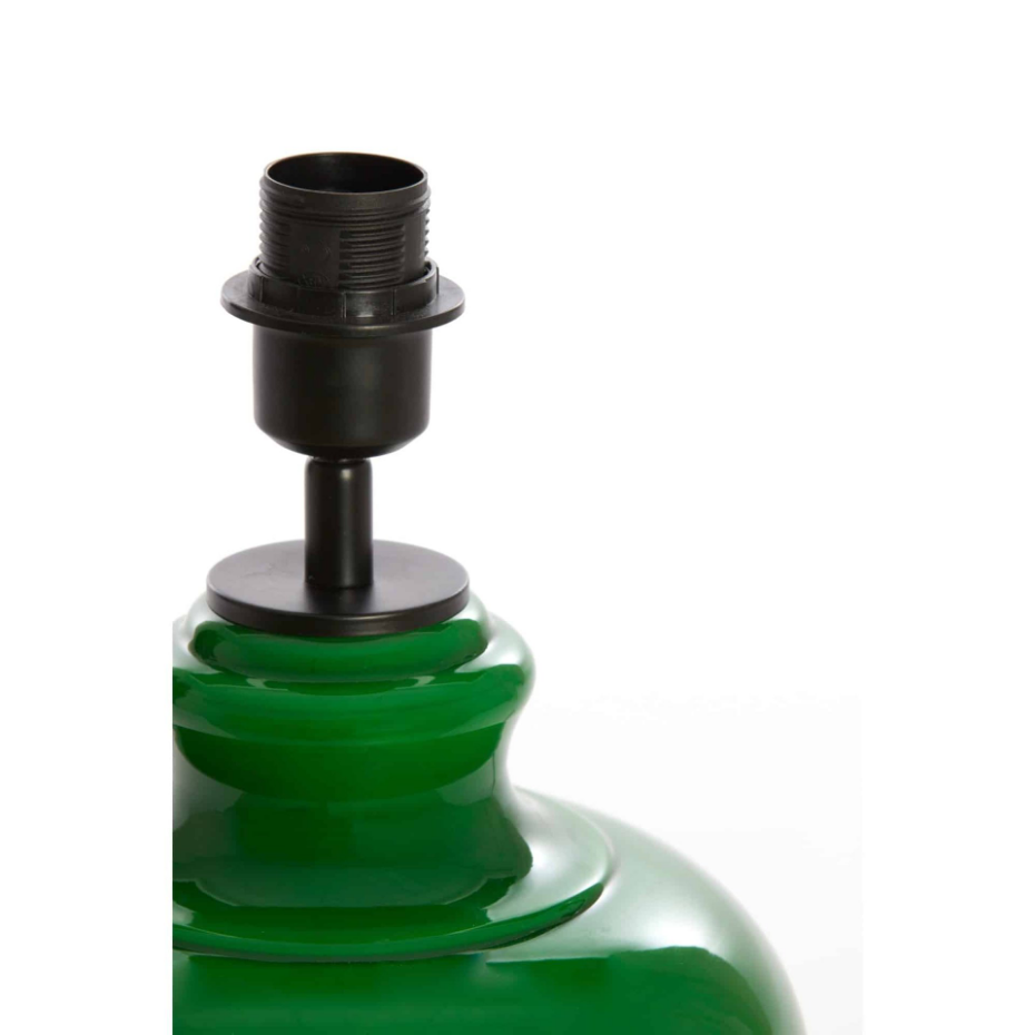 Base De La Lampe Verre VERDE