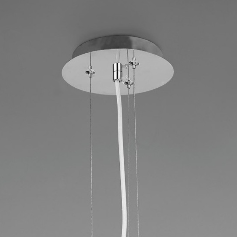 Grand Lustre Blanc Loft Eggo