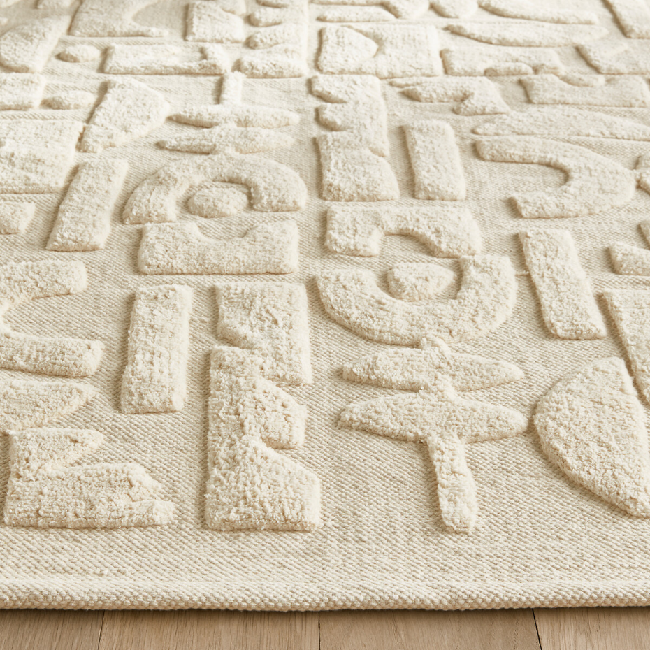 Tapis enfant motif géométrique coton bio, Podotak