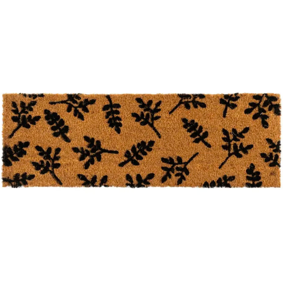Paillasson coco long étroit acacia 75x25x1.5cm
