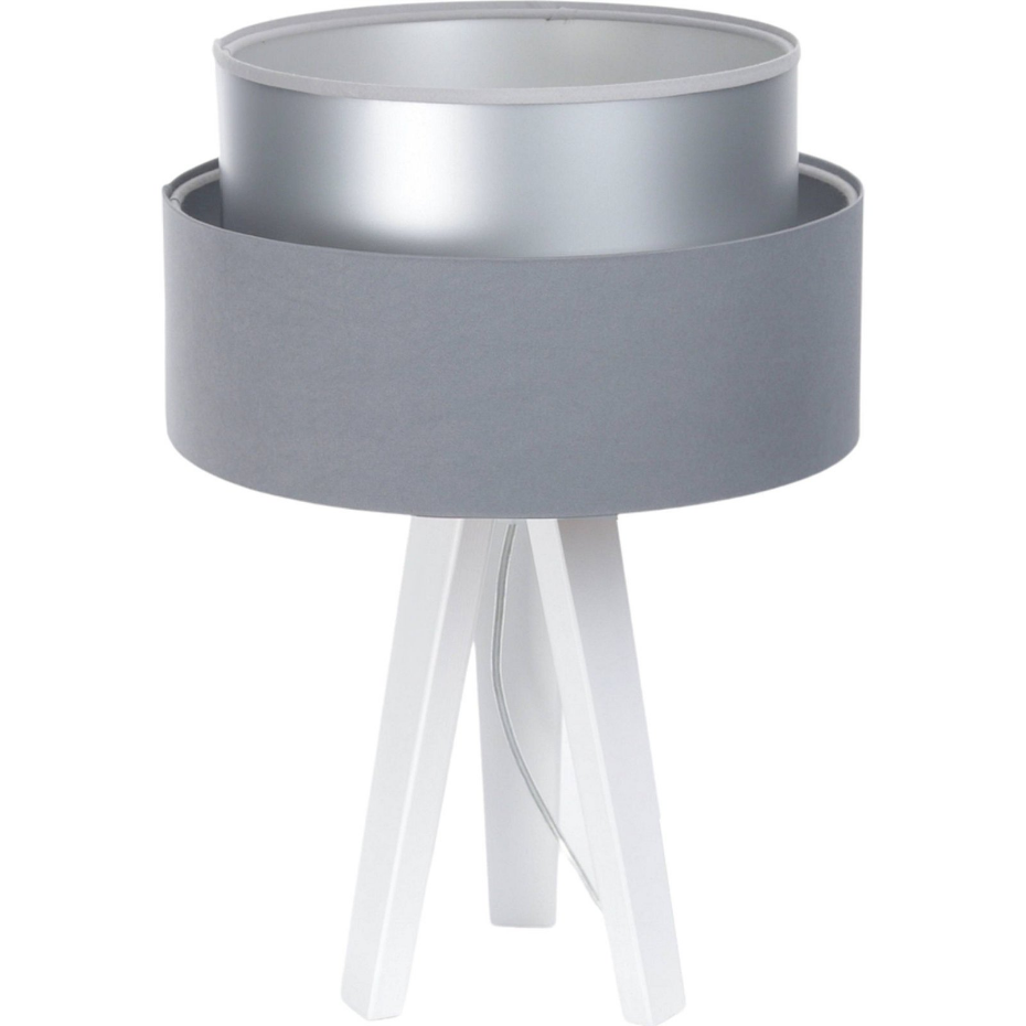 Lampe à poser ronde en tissu Duo ellegant