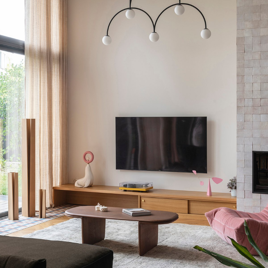 Lampe Élagone en chêne massif
