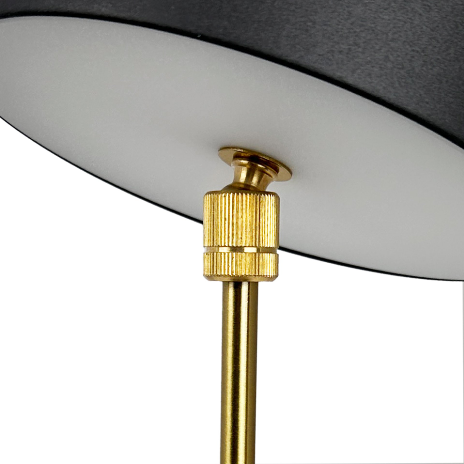 Lampe à poser LED MOONLIGHT noir, marbre