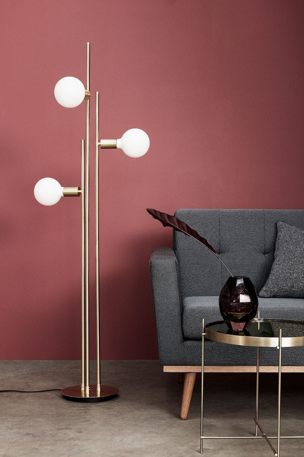 Lampe sur pied en verre et fer BALANCE