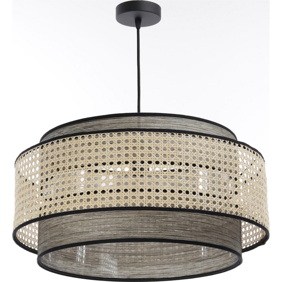 Suspension en rotin et tissu Doblo