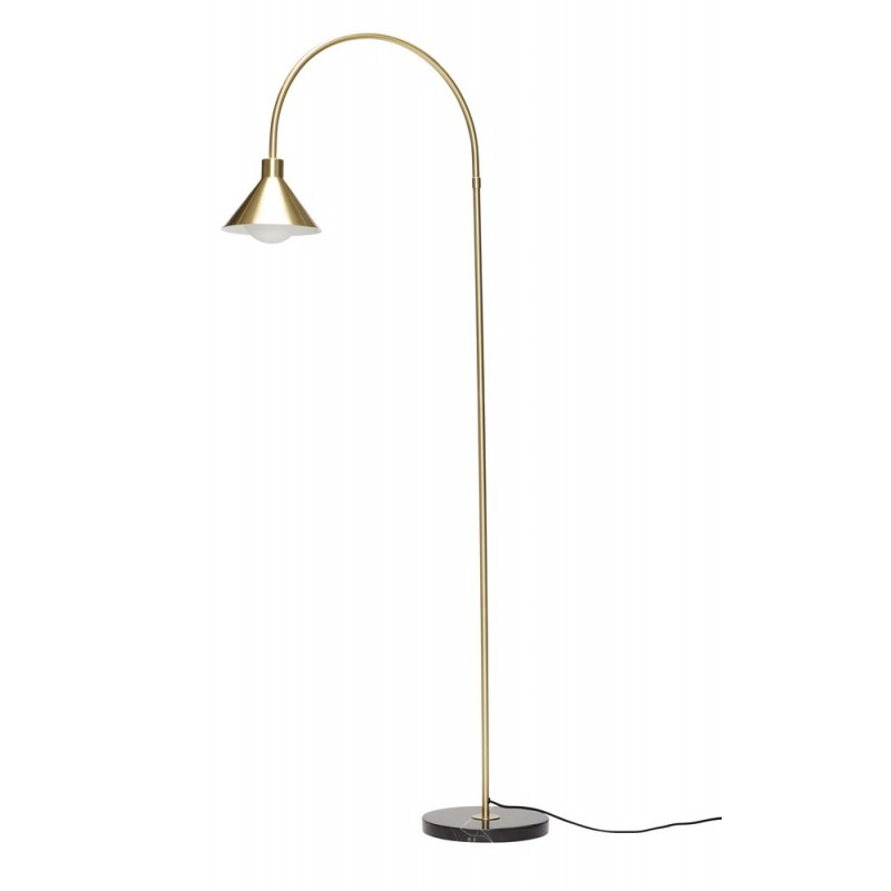Lampadaire arc  base marbre