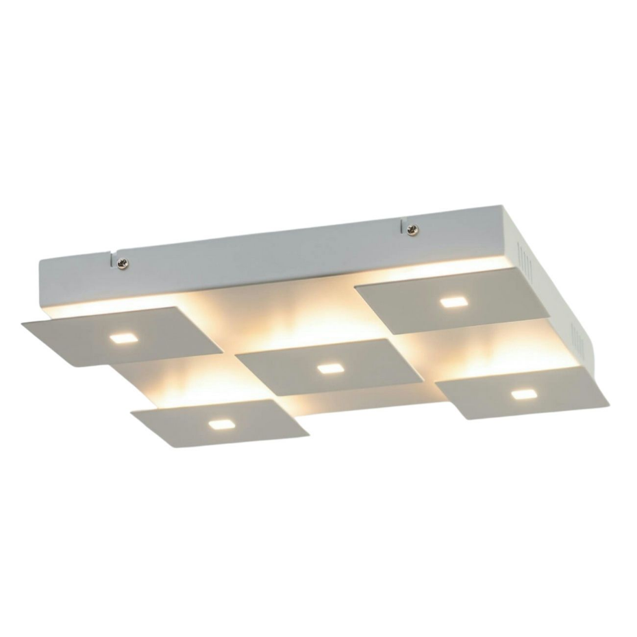 Plafonnier LED carré blanc mat - NOVA