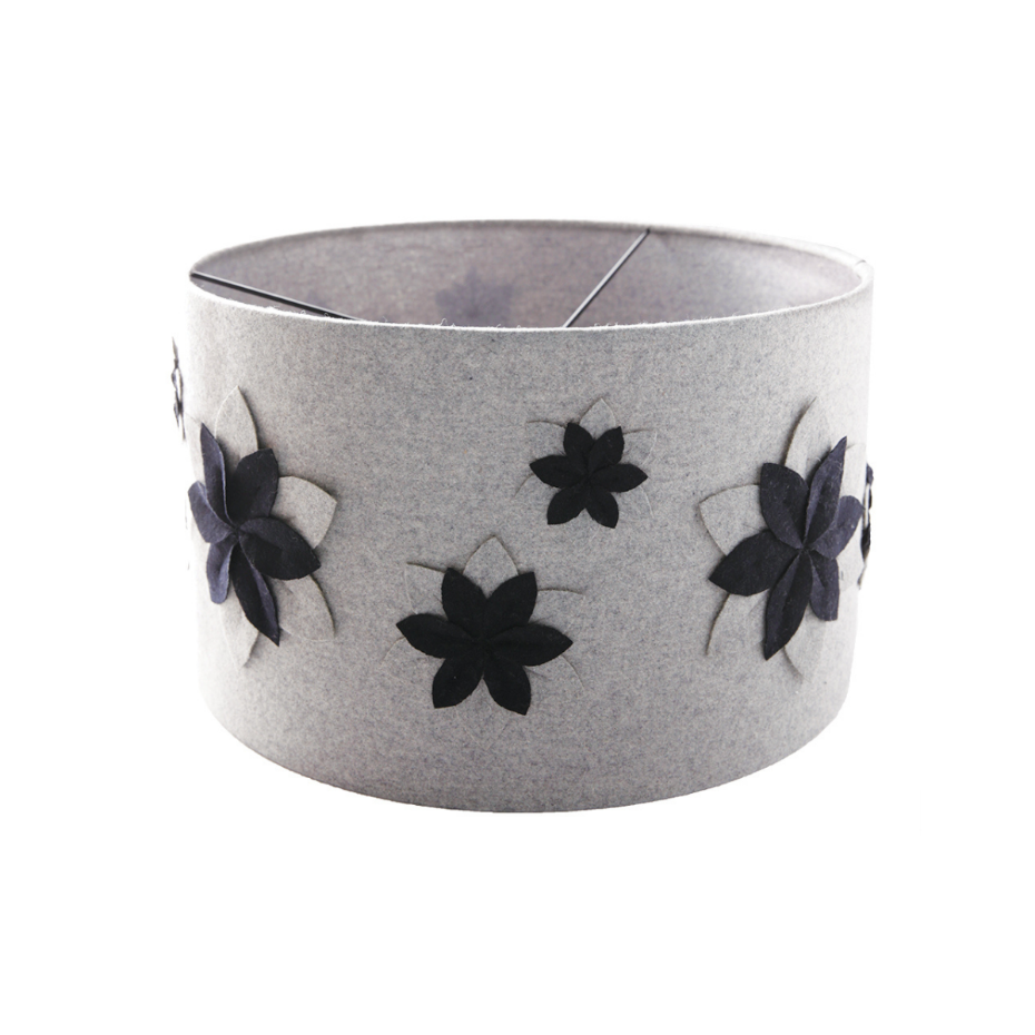 Abat-jour décoratif en tissu H24 Fleurs