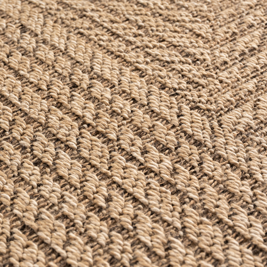 Tapis design intérieur extérieur effet jute LINORA