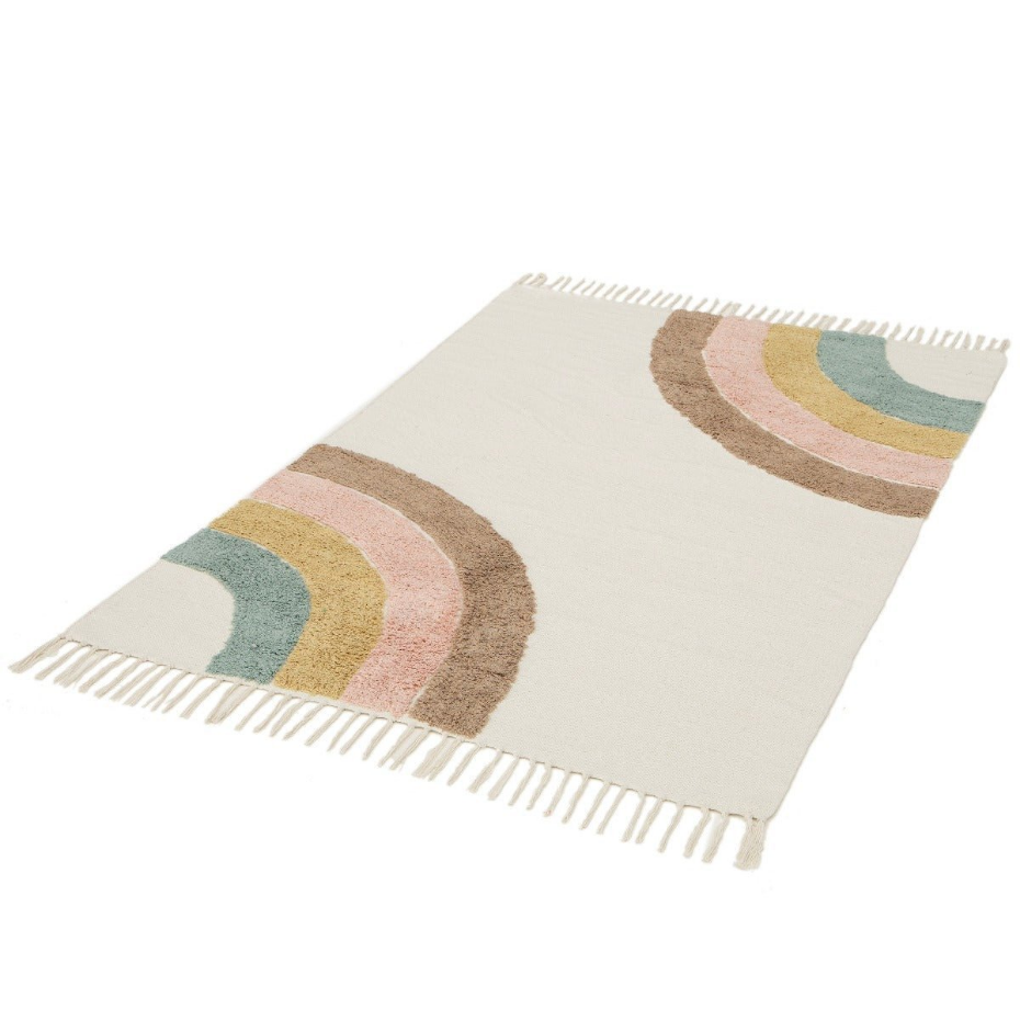 Tapis enfant en coton RAINBOW
