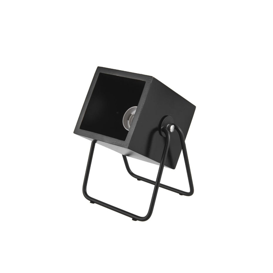 Lampe En Bois Et Métal Carrée Hefty
