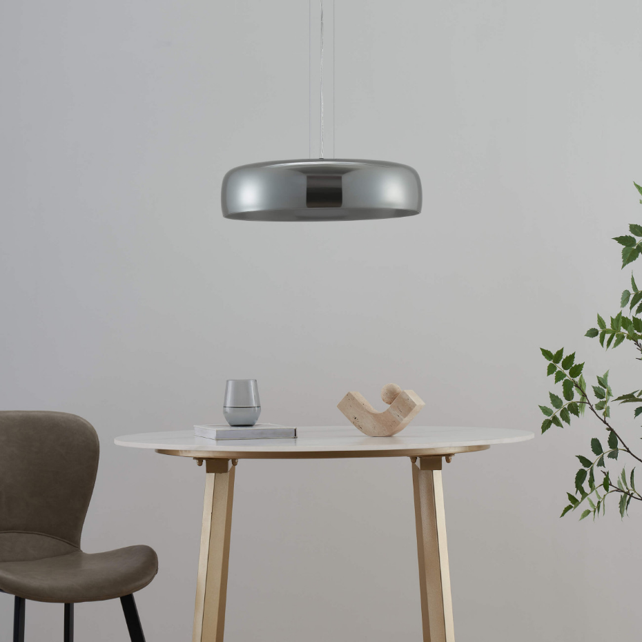 Suspension LED en verre fumé - RICCARDO