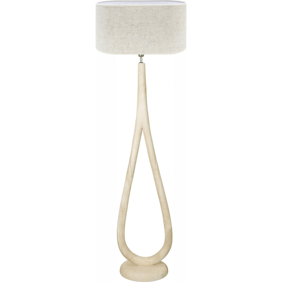 Lampadaire en bois forme organique design contemporain
