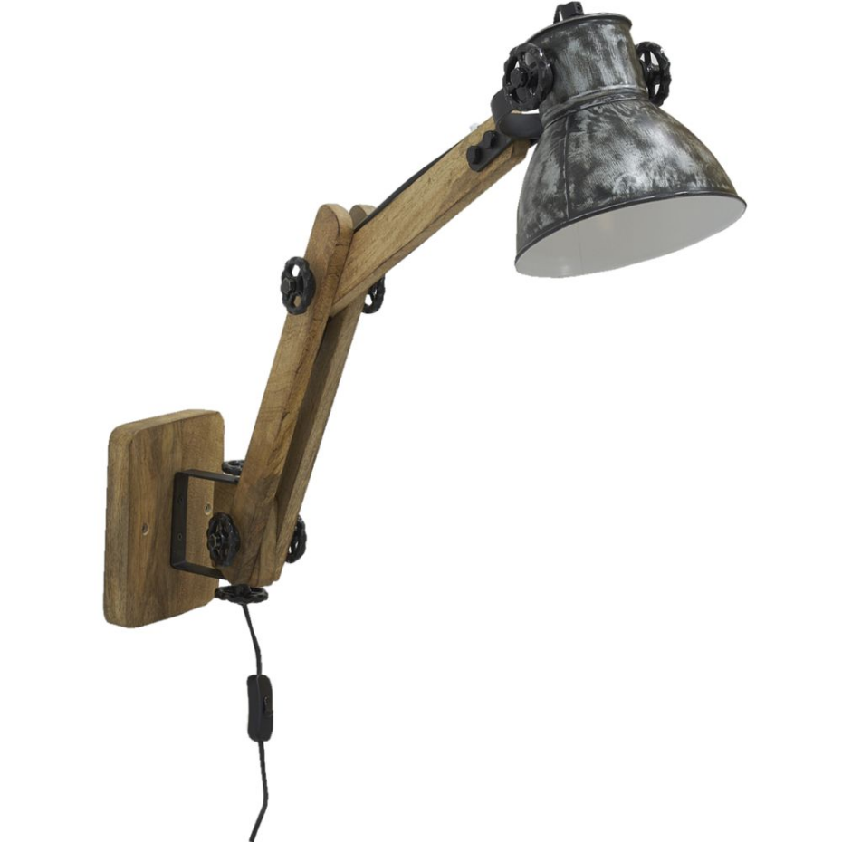 Applique en bois recyclé et métal Archi
