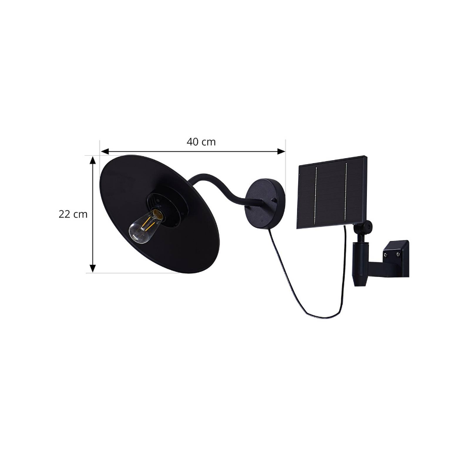 Lampe solaire extérieure en aluminiumLED