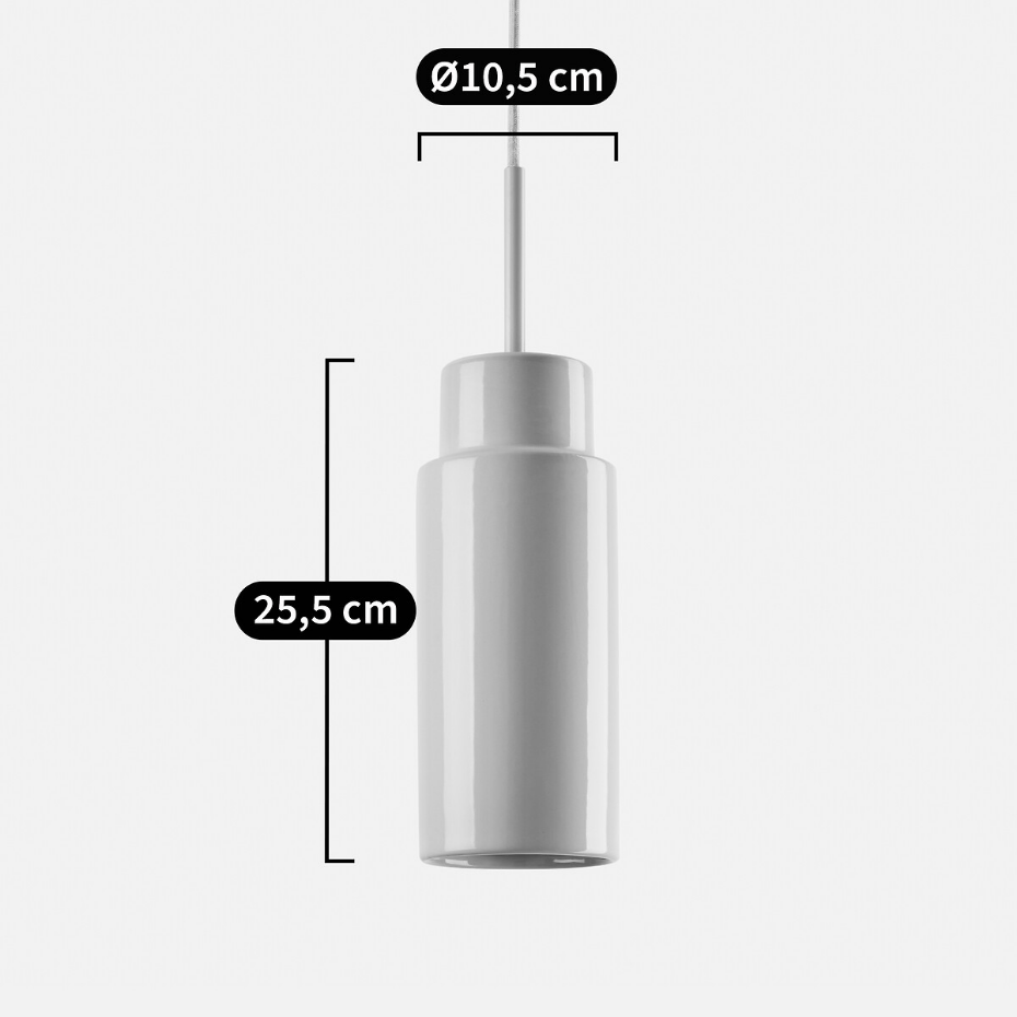 Suspension en céramique Ø10,5 cm, Épopée
