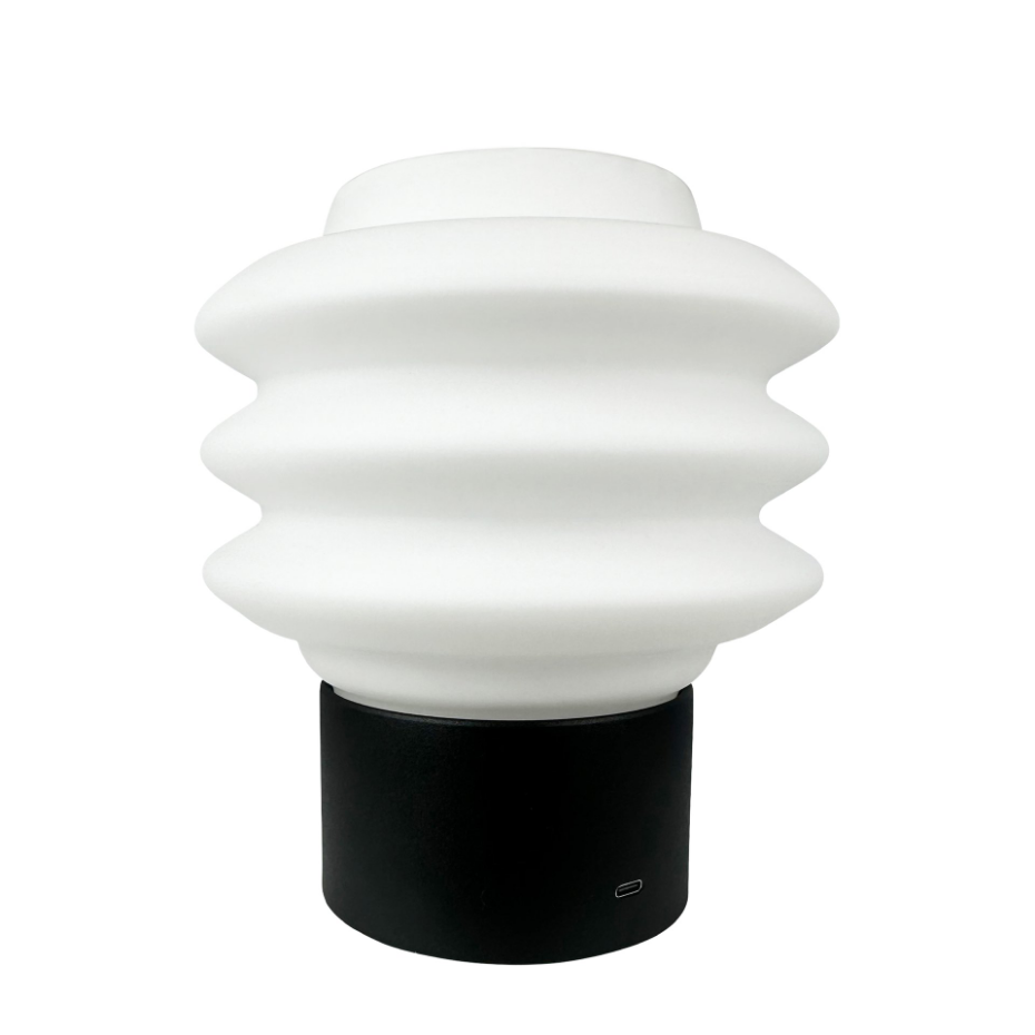 Lampe à poser LED verre opale DIVA