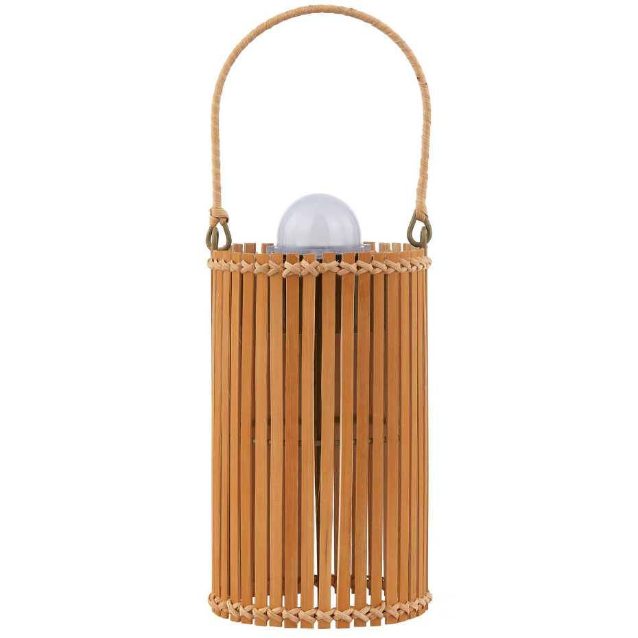 Lampe solaire extérieur en bambouLED, Amaria