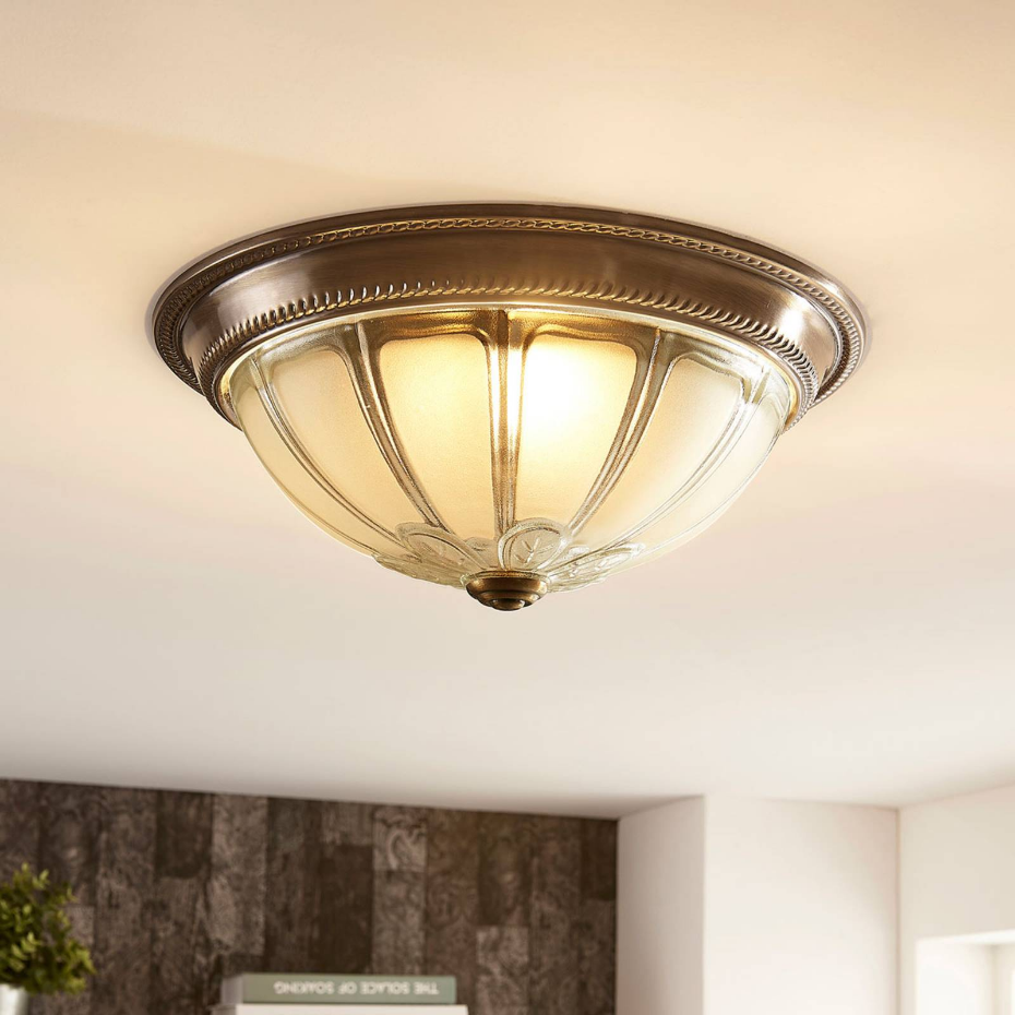 Plafonnier en verre antiqueLED, Henja