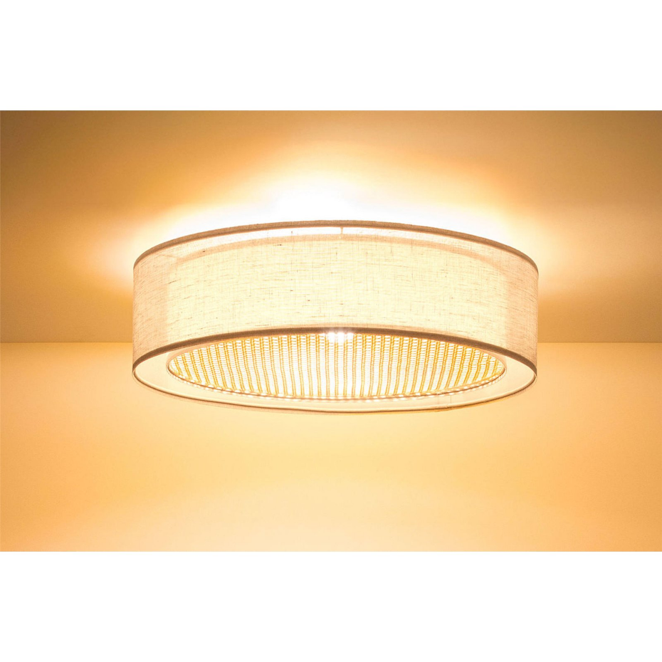 Plafonnier rond en tissu design moderne Puro