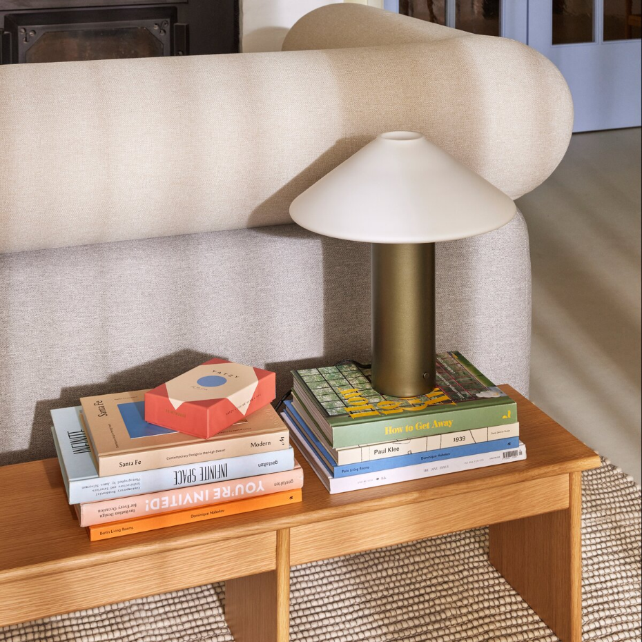 Lampe de table en fer et verre ORBIT