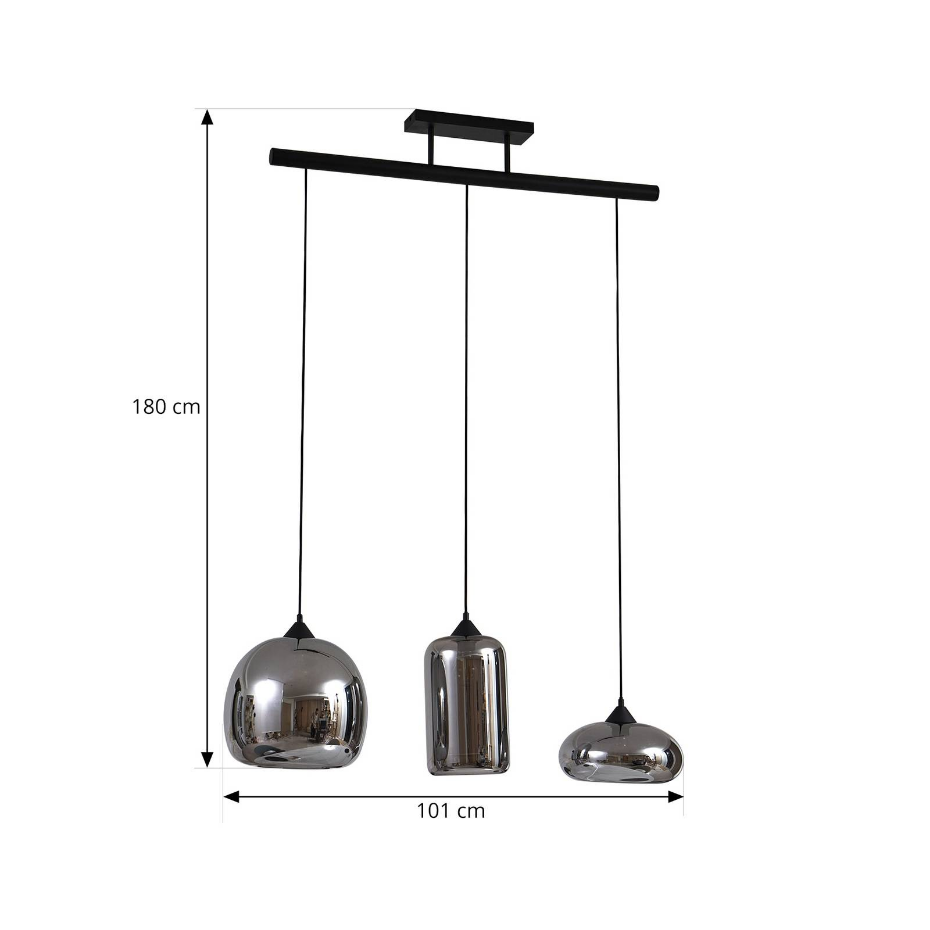 Suspension en verre vintage, Arloris