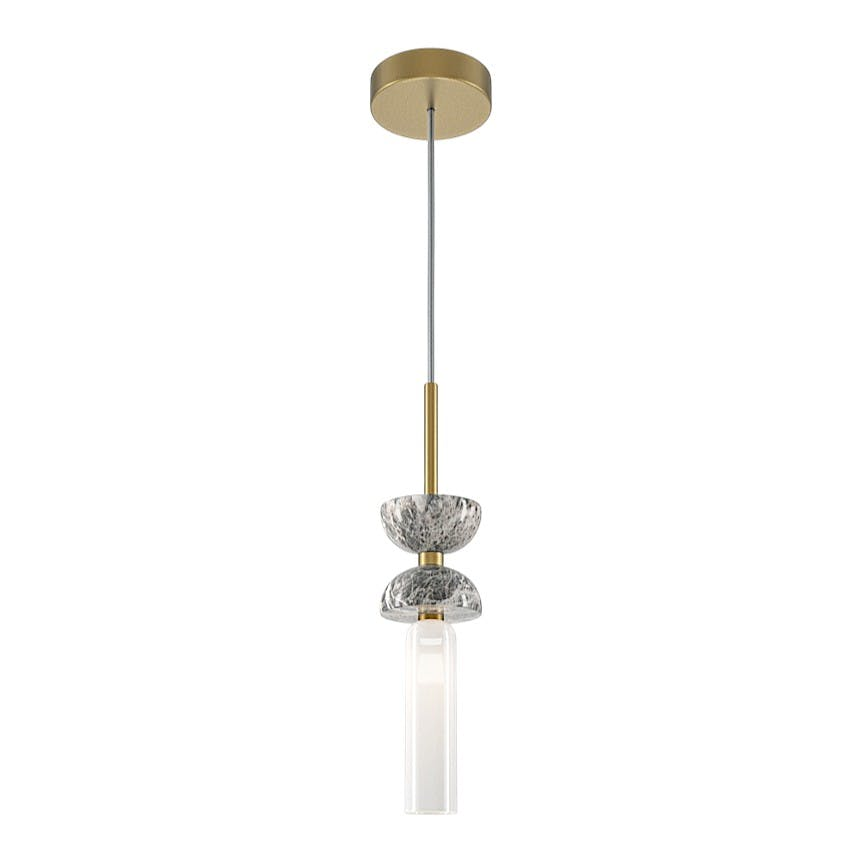 Suspension design métal et marbre ENID