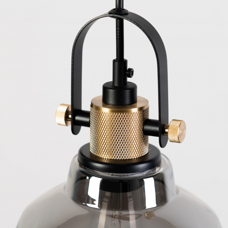 Suspension style industriel en verre - LINZ
