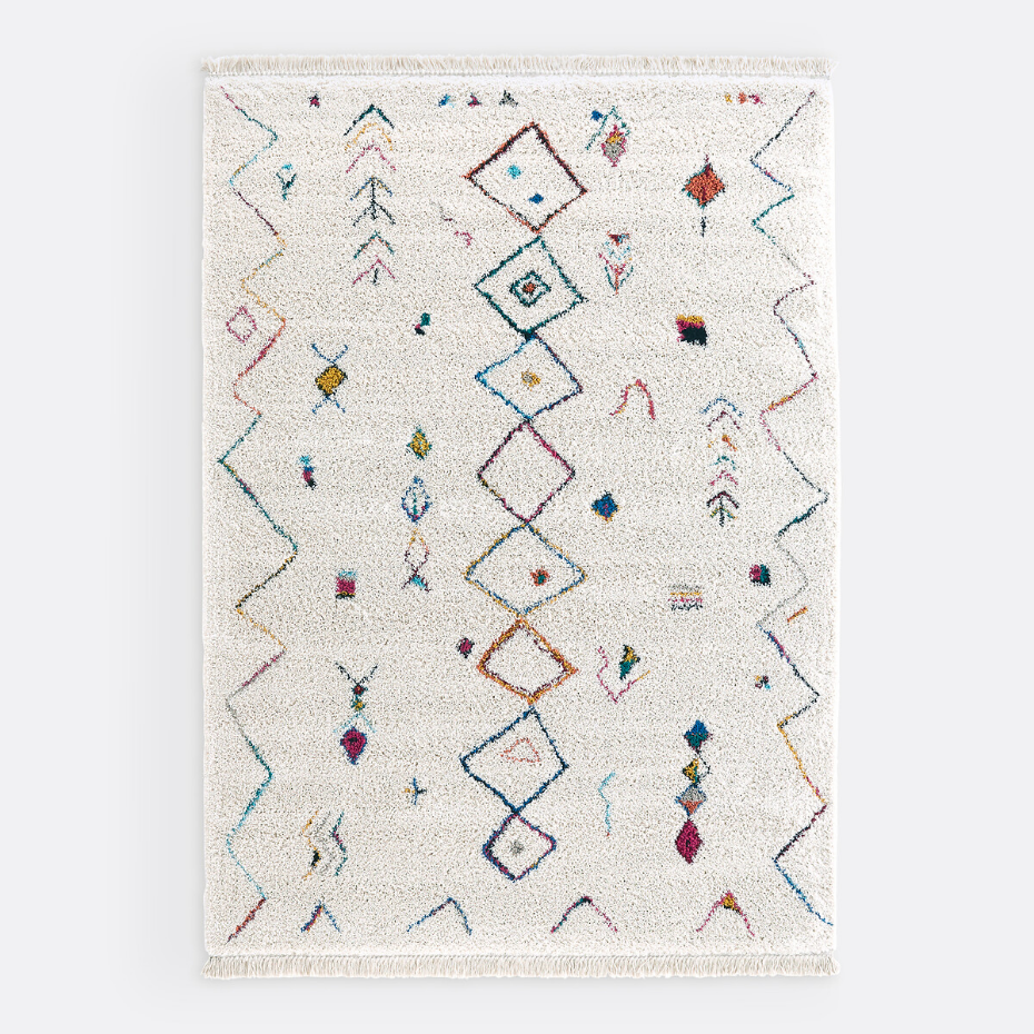 Tapis style berbère coloré XL, Miro