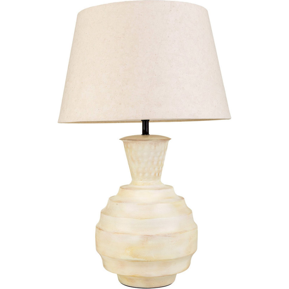 Lampe de table ronde en fer pour salon ou chambre