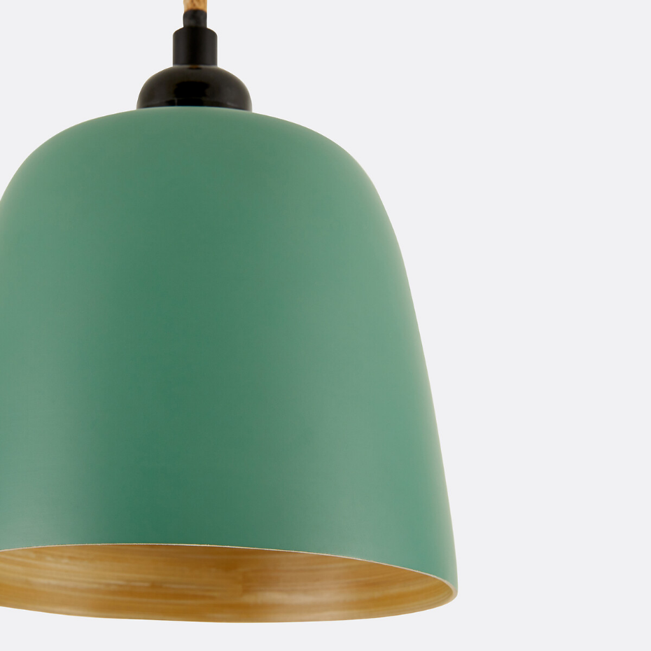 Suspension en bambou colorée Ø15 cm, Bineta
